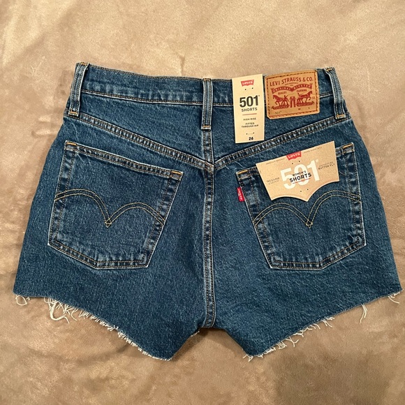 NOT FOR SALE NWT Levi’s 501 Original Women’s Shorts in Jive Stonewash - Picture 7 of 7